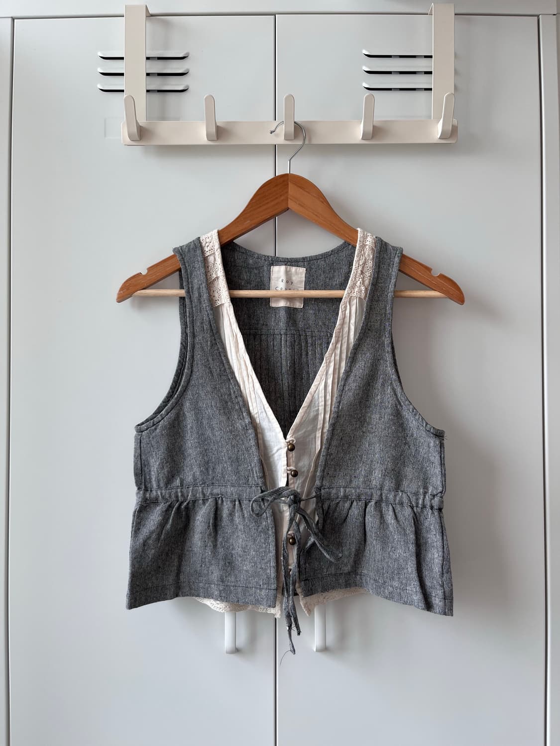 Ray cassin 레이스 바선생 레이어드 슬리브리스 상품이미지3