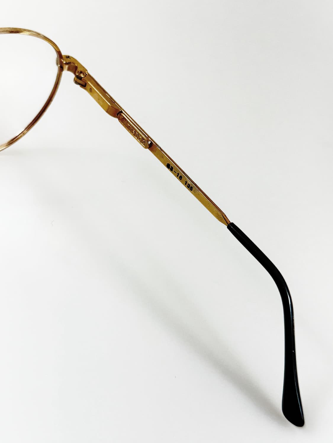 80s NINTENDO 골드 블루 마블 라운드 프레임 빈티지 안경 상품이미지6