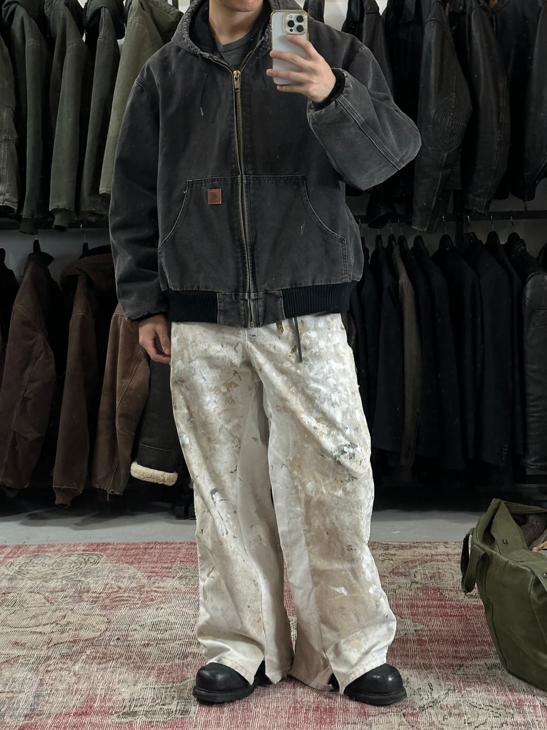 OG 칼하트 J130 액티브 자켓 칼하트 BLK 아이유 상품이미지2