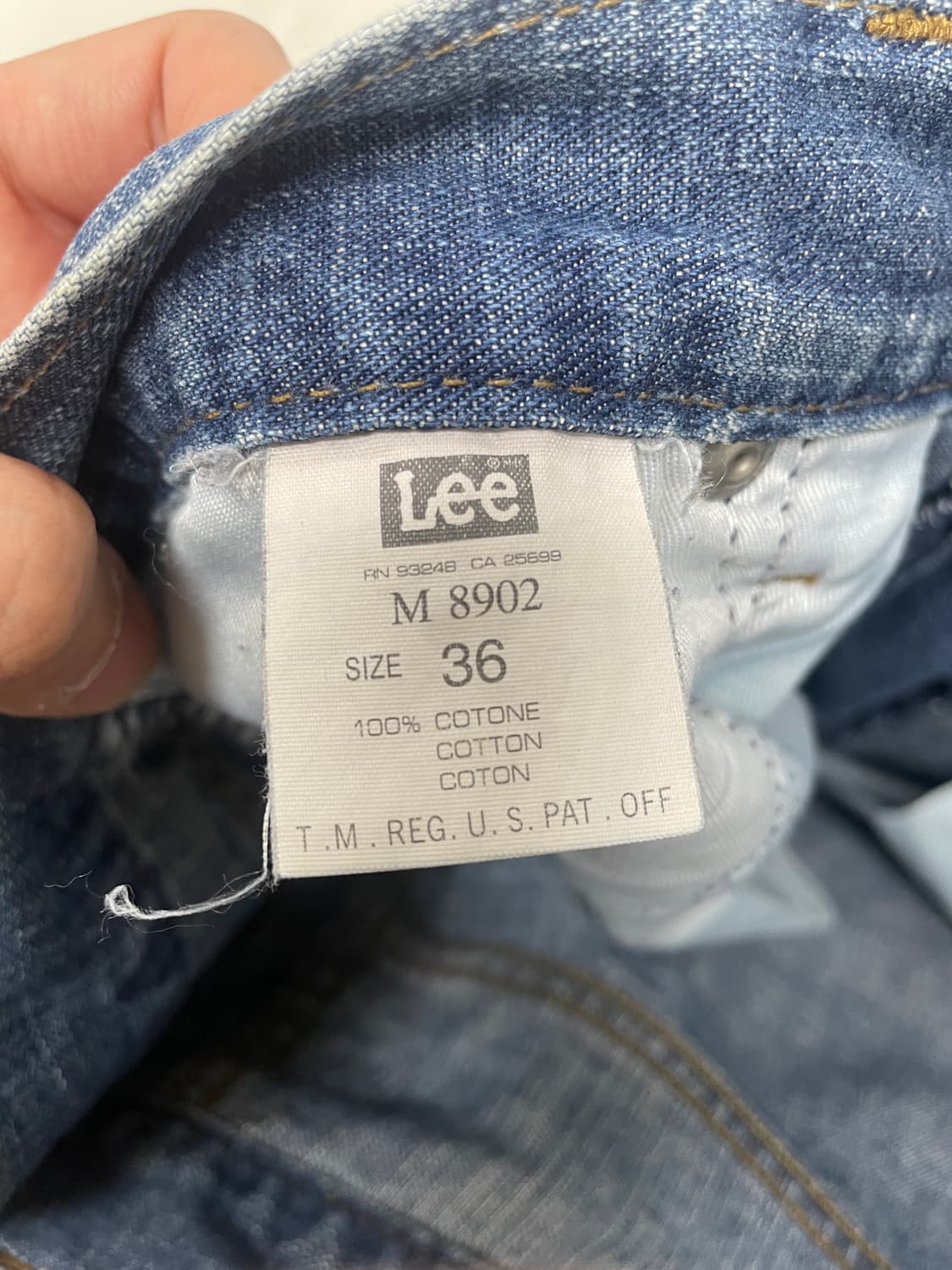 [36] 90s USA Lee Riders 리 라이더스 데님 워싱 팬츠 상품이미지5