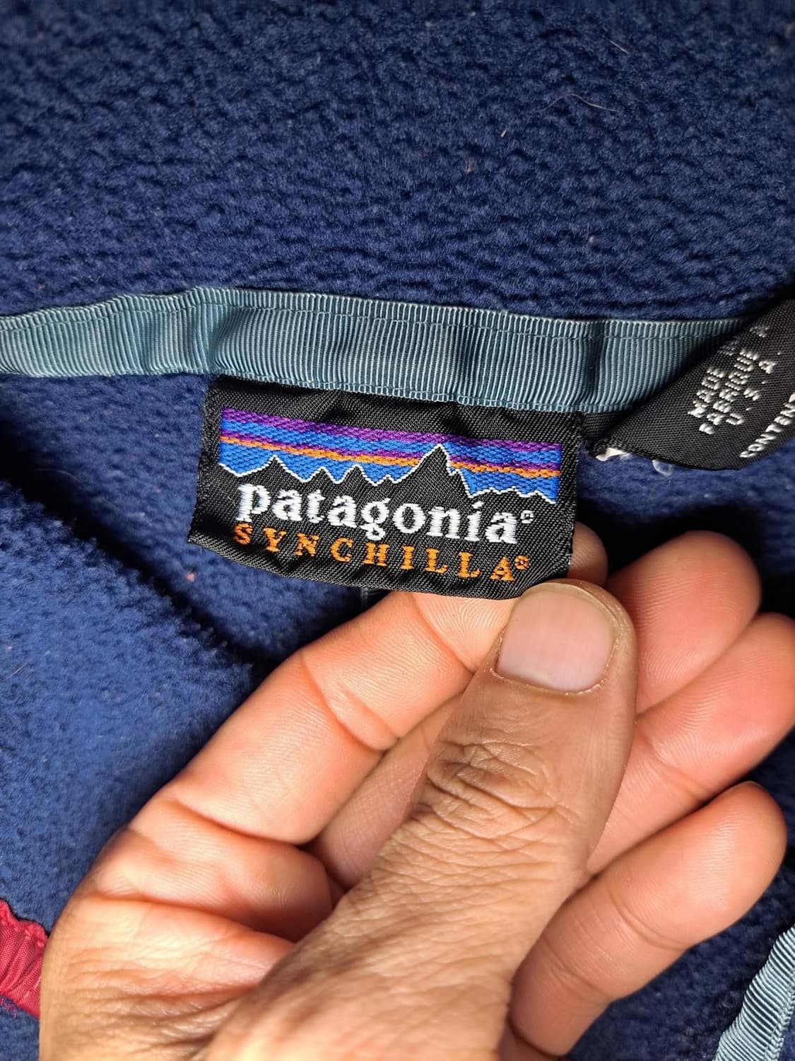 11FW 파타고니아 신칠라 스냅-T 플리스 네이비 네이비 포켓 상품이미지3