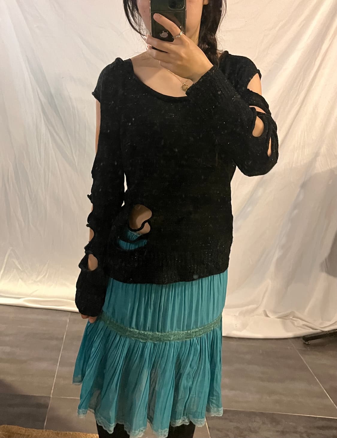 Vintage damaged knit  상품이미지2