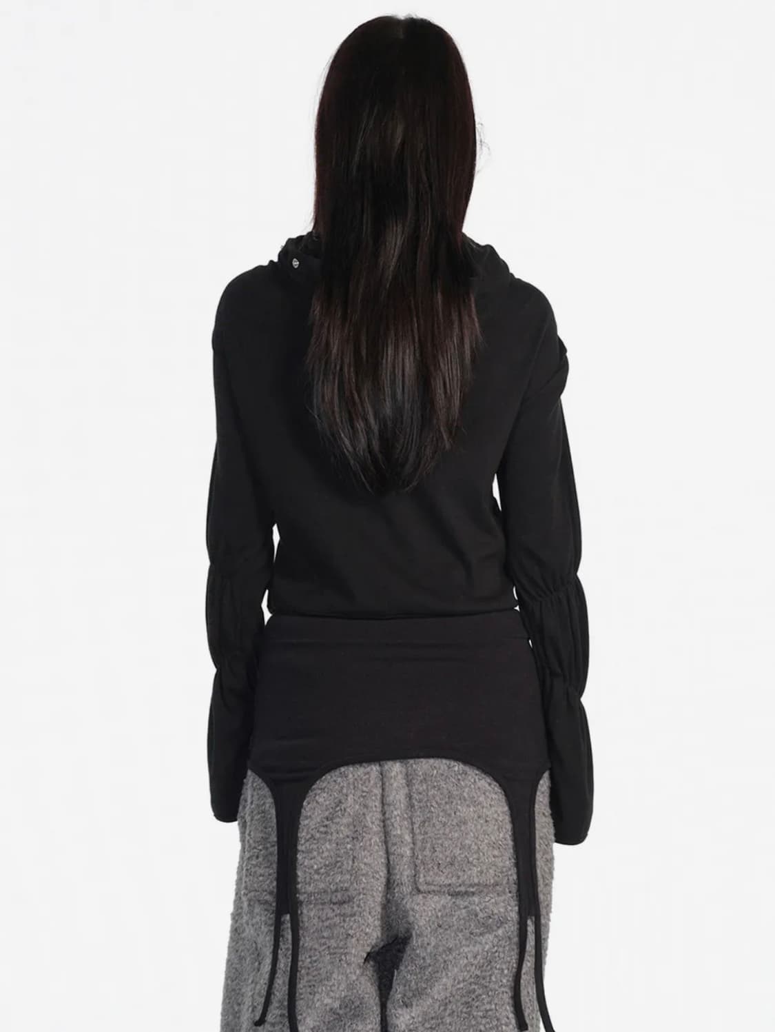 세릭 가디건 / SHIRRING WRAP HOOD CARDIGAN / B 상품이미지3