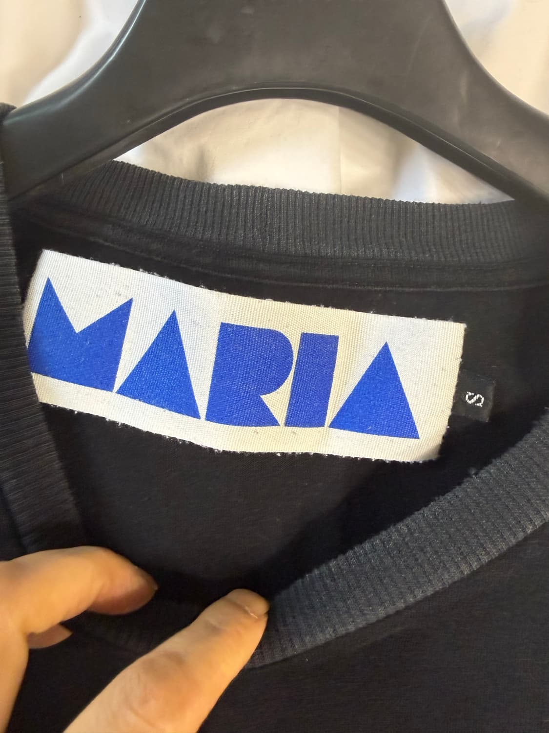 Marios   삼각패널 블랙 코튼원피스  s 상품이미지7
