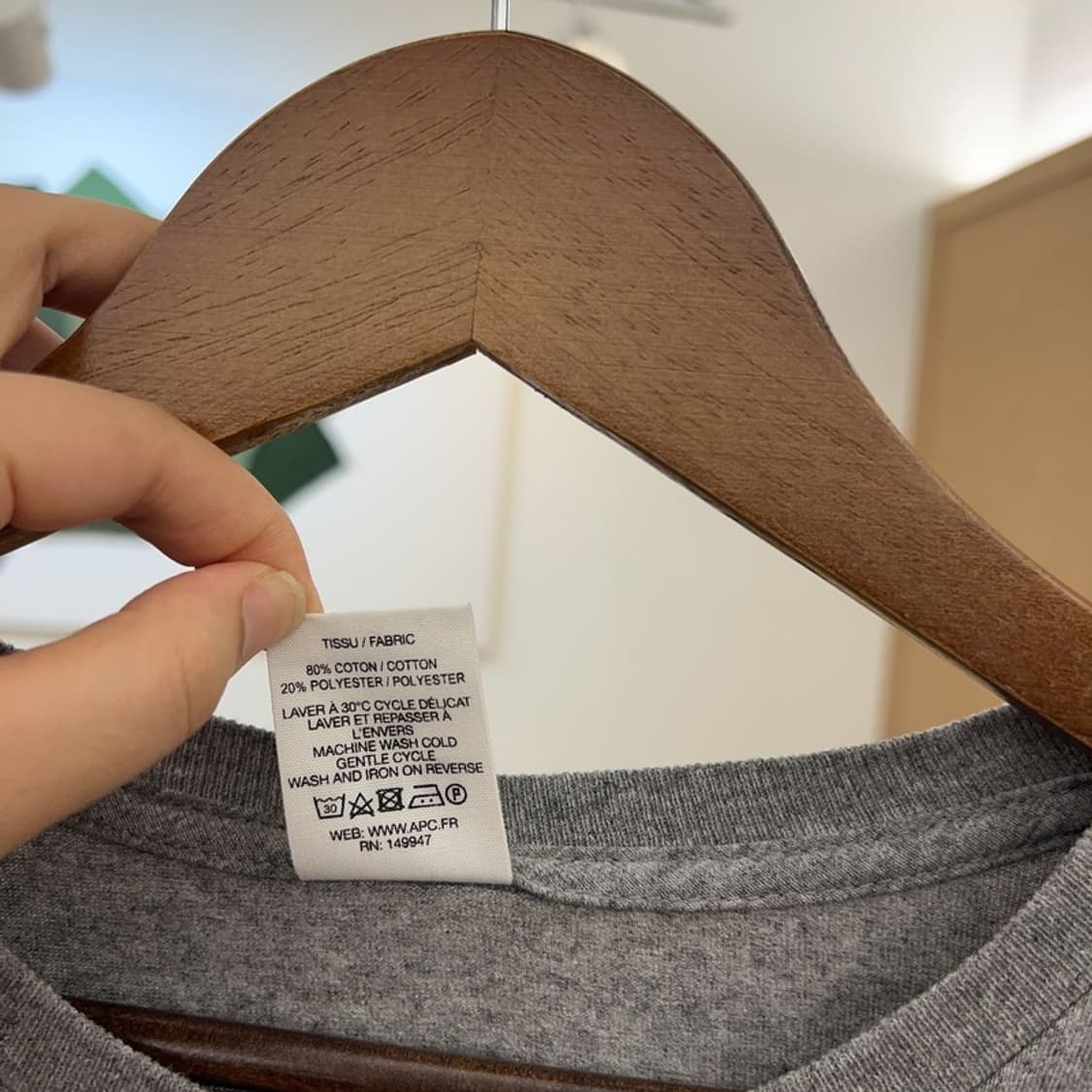 아페쎄 A.P.C USA 빅로고 프린팅 반팔티 95 C05071  상품이미지4