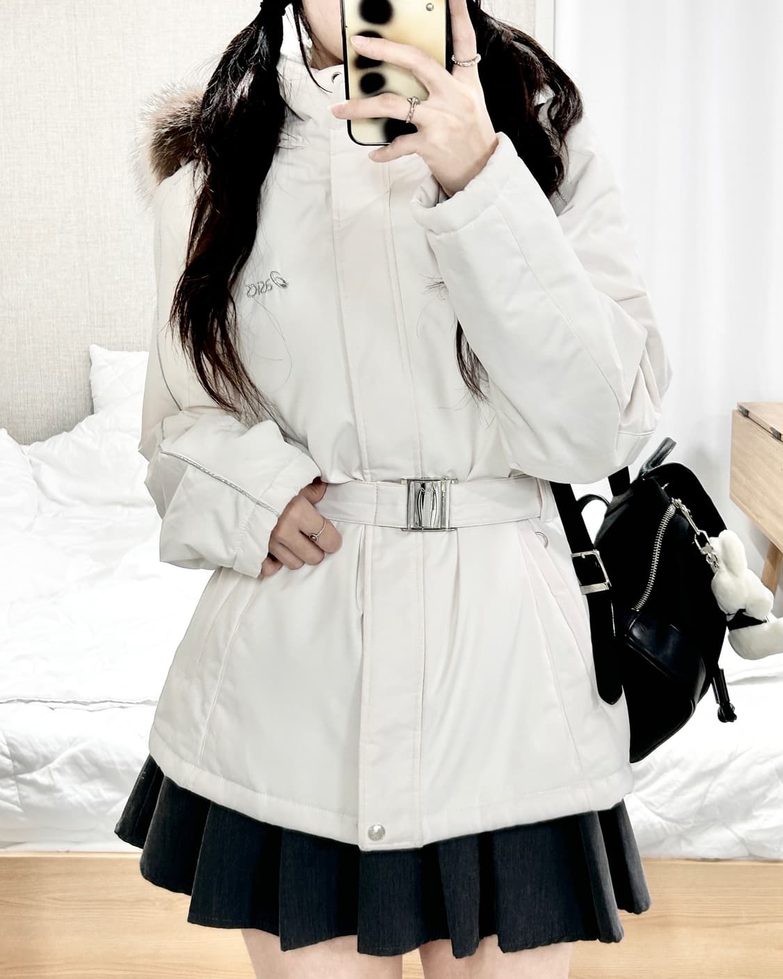 아식스 00‘s 글리터로고 울프죠 누빔자켓 상품이미지4