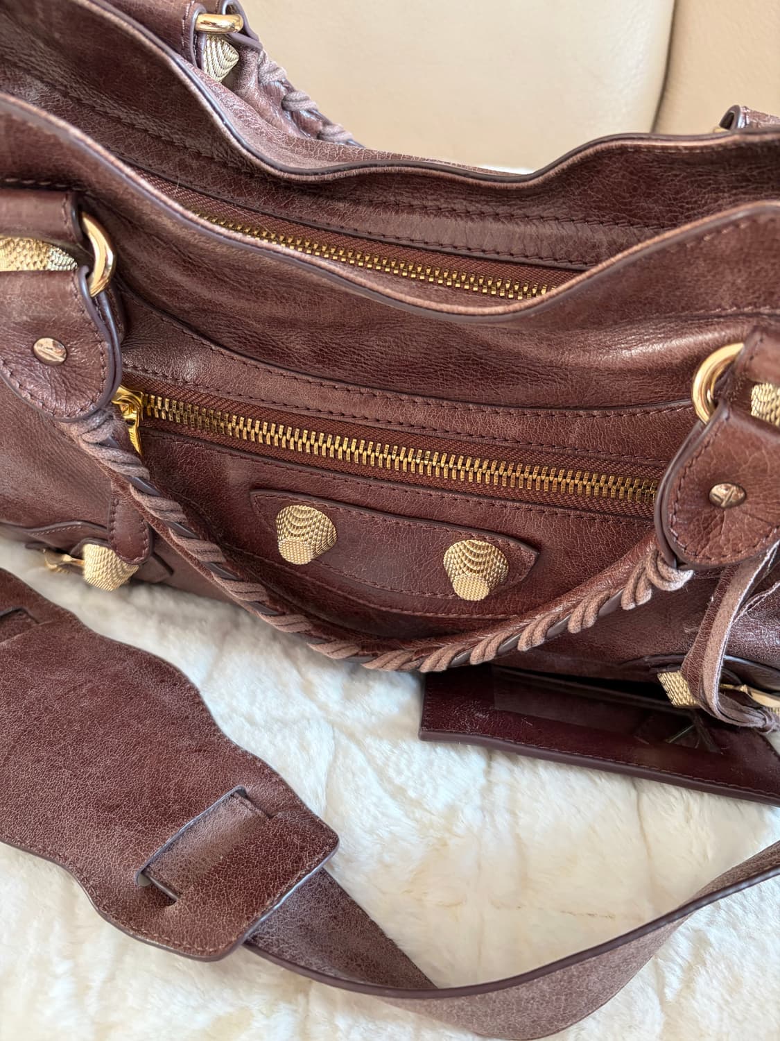 발렌시아가 모터백 브라운 상품이미지2