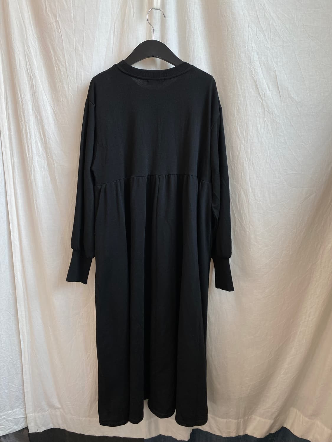 블랙 레터링 롱원피스(M) 상품이미지10