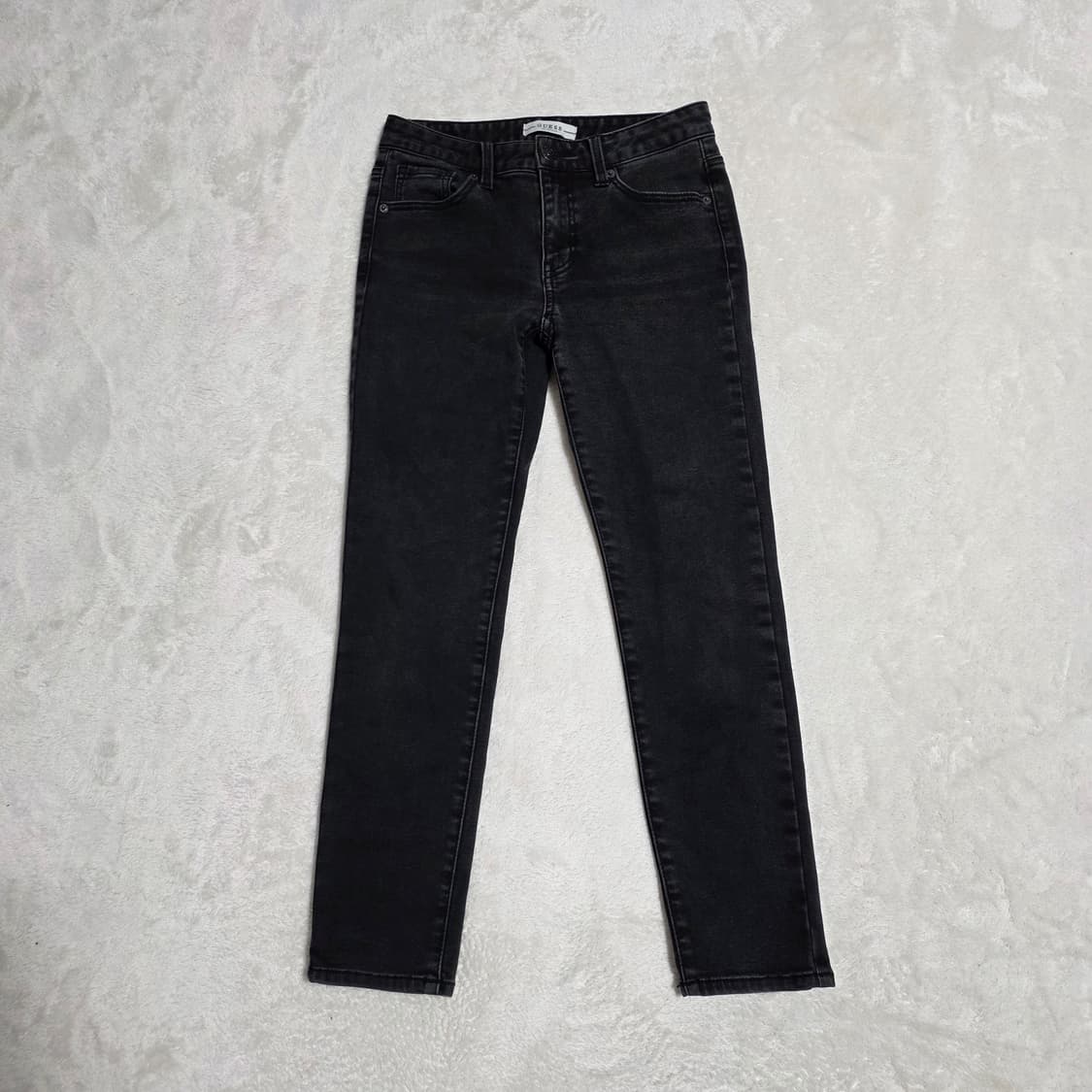 (26)여성 게스 스키니 블랙 데님 팬츠 약기모 상품이미지1