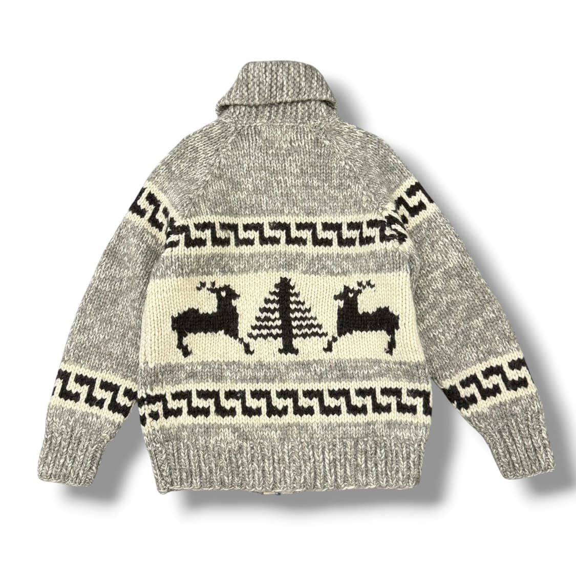 LONG HOUSE 캐나다 헤비울 코위찬 스웨터 집업 상품이미지2