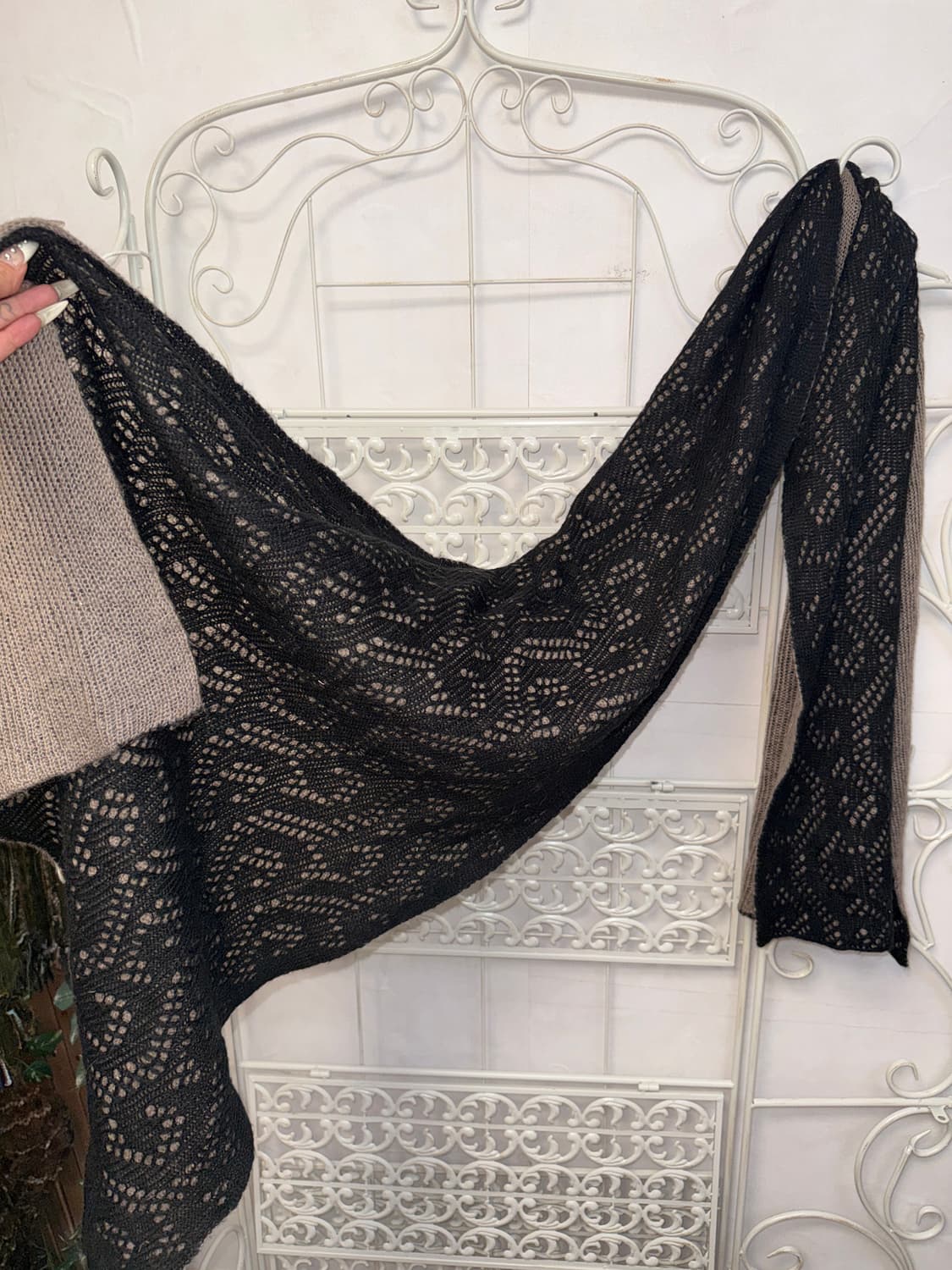 Roberta Di Camerino ethnic net knit 머플러 상품이미지1