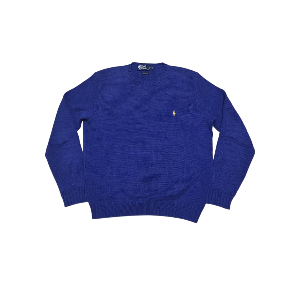 POLO RALPH LAUREN 폴로 랄프로렌 블루 니트 헤비 코튼 상품이미지1