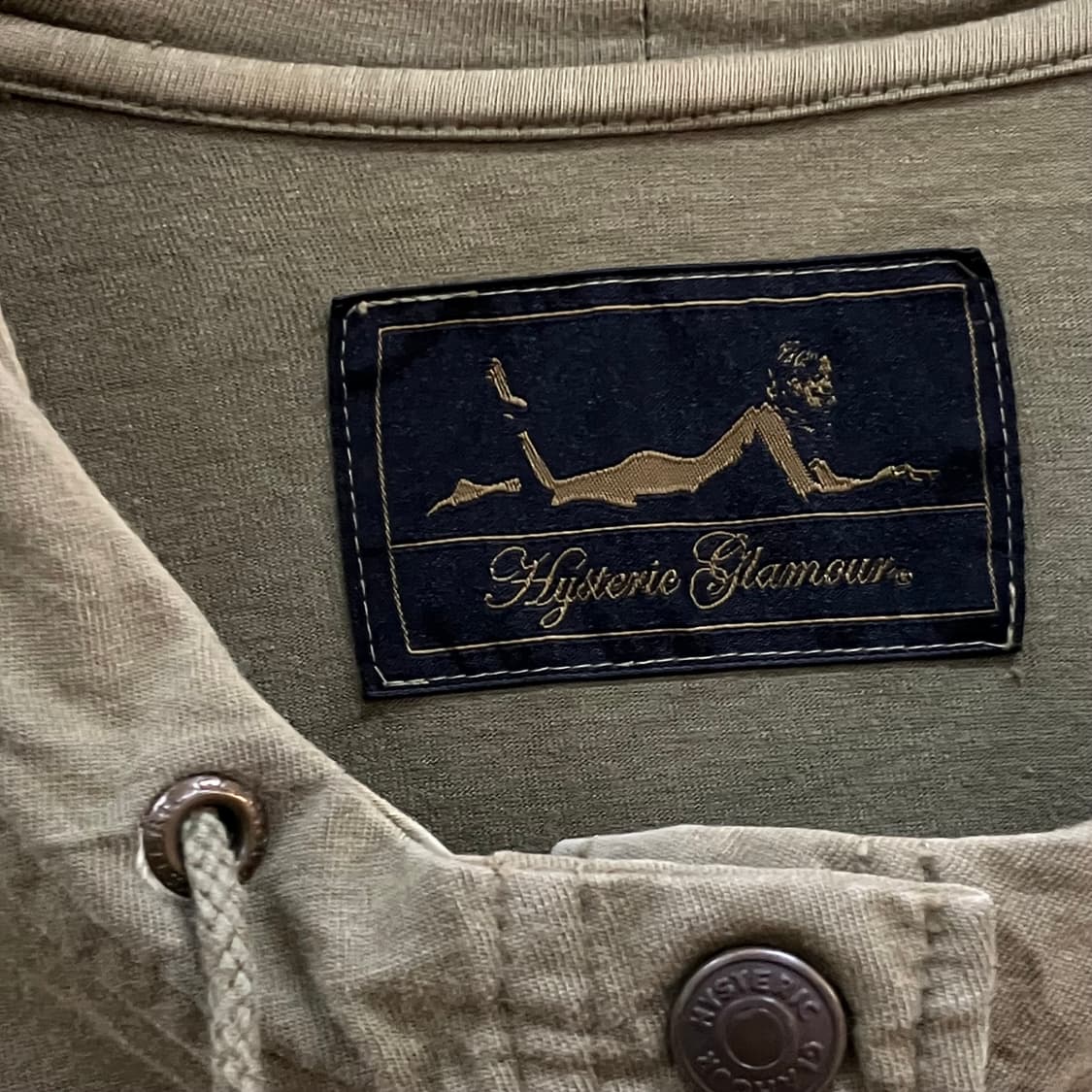 히스테릭글래머 카키 후드 야상 자켓 상품이미지2