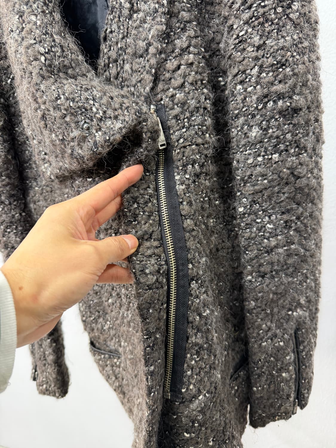 정품) 마쥬 트위드 자켓 브라운 55-66 상품이미지4