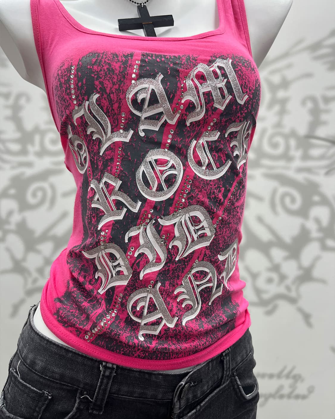 00's gals punk lettering sleeveless 상품이미지3