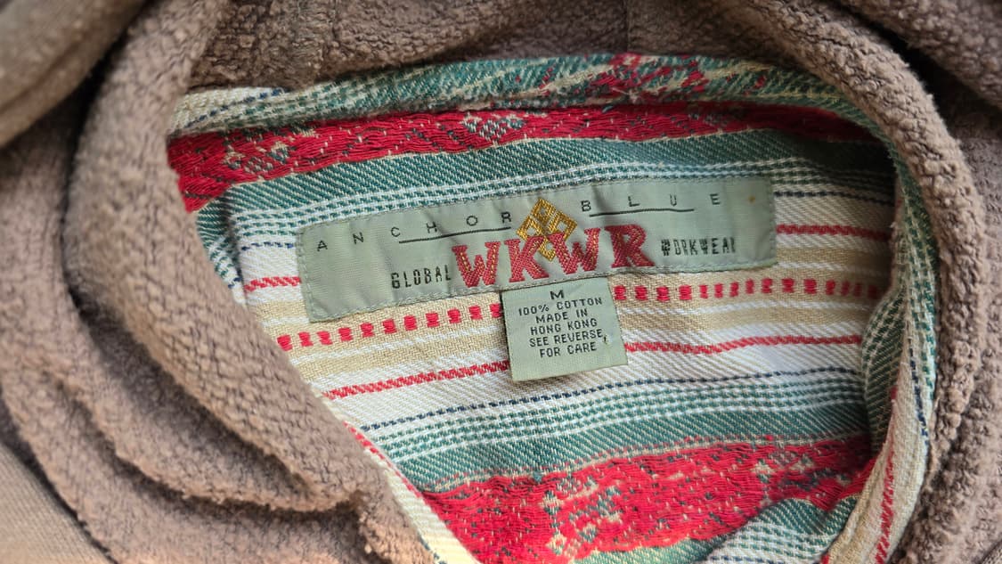 빈티지 코튼 후드형 셔츠 Made In HongKong  상품이미지5