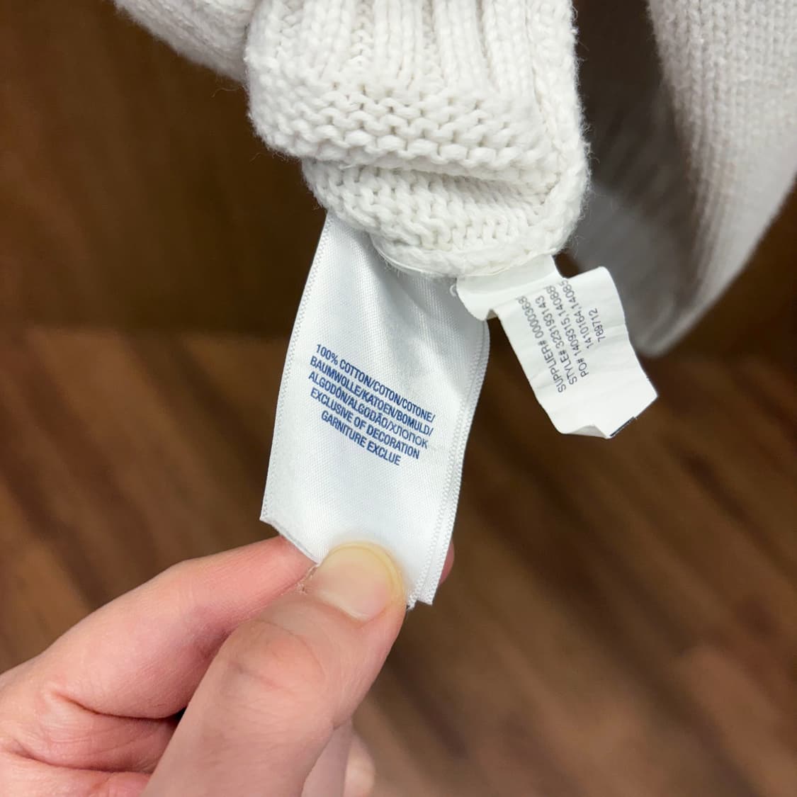 폴로 랄프로렌 니트 집업 가디건 라인 배색 스트라이프 자수 디테일 화이트 상품이미지8