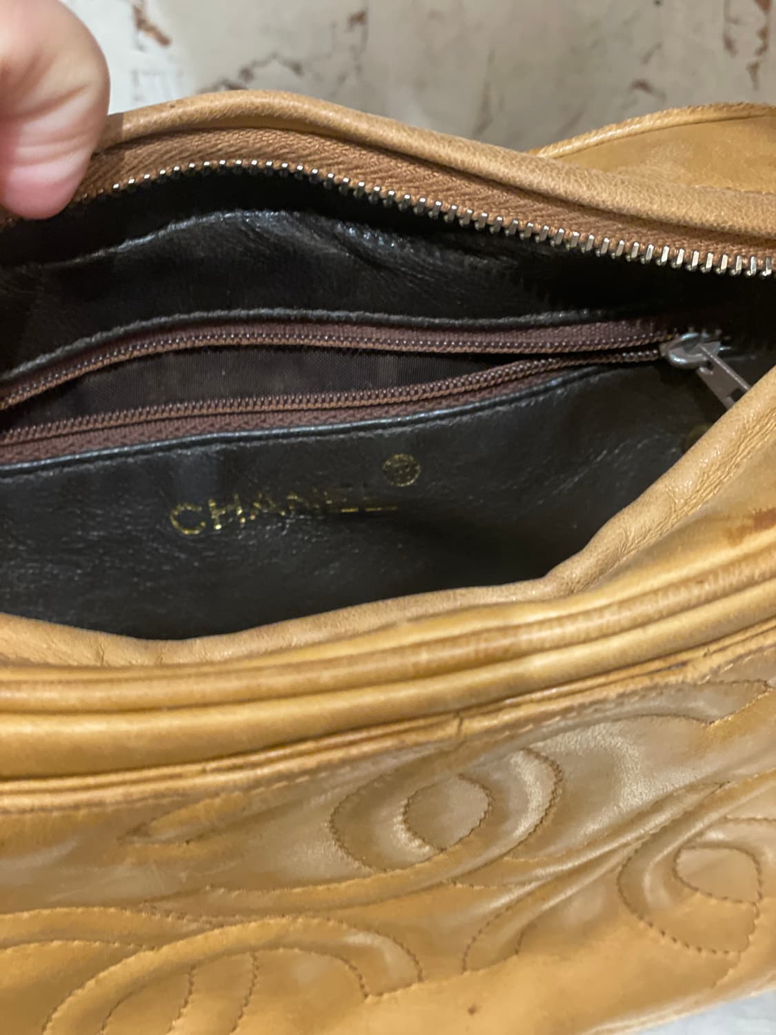 샤넬 빈티지 옐로우 백  상품이미지3