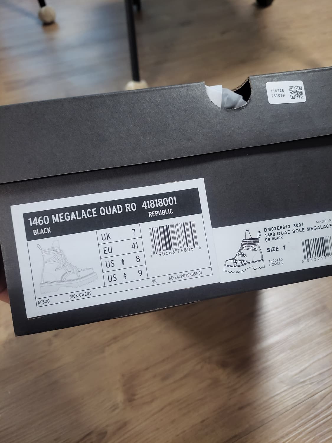 닥터마틴 × 릭오웬스 1460 상품이미지2