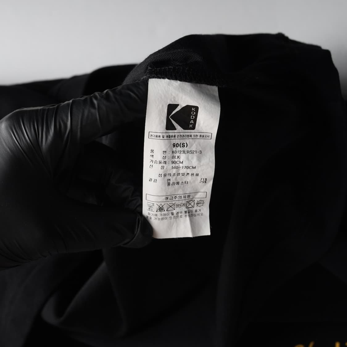 코닥 시그니처 백로고 블랙 반팔티 S 상품이미지6