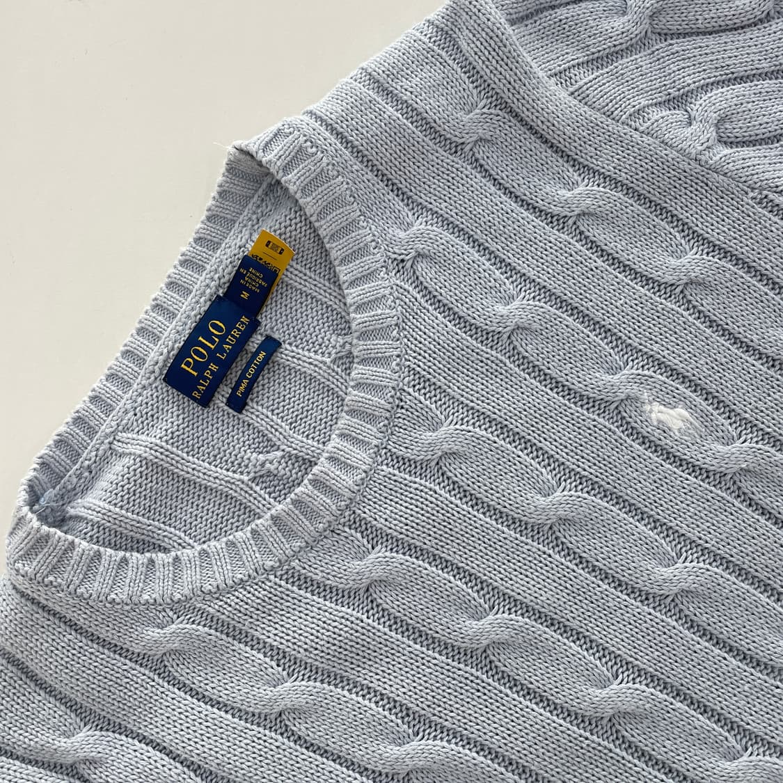폴로 랄프로렌 케이블 반팔 니트 상품이미지1