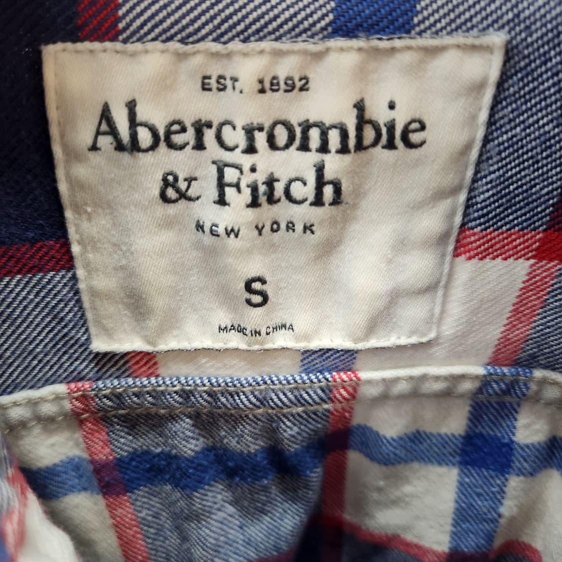 아베크롬비 투포켓 체크 셔츠 S(M) 남여공용 상품이미지4
