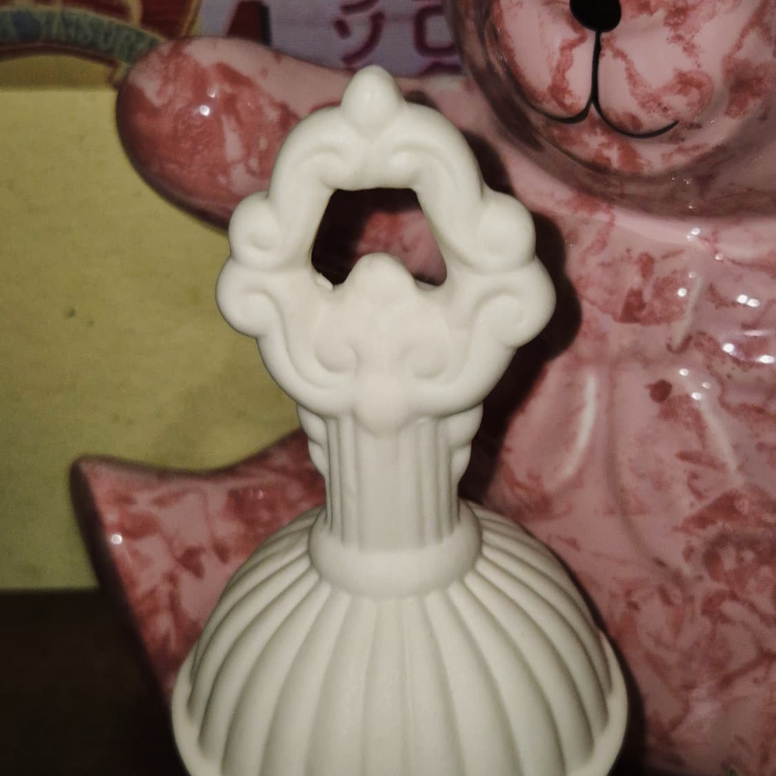 엔틱 핸드 입체 꽃포지 포셀린 탁상&벽걸이 벨 상품이미지2