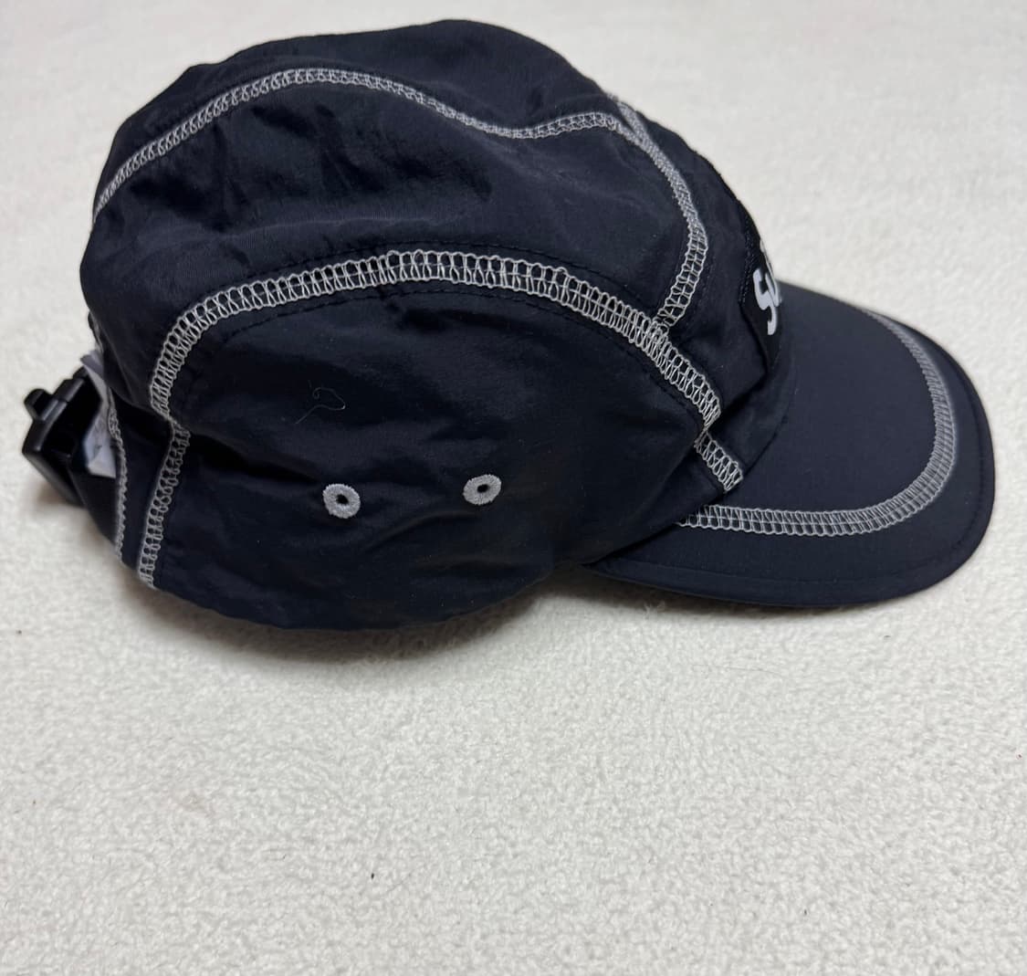 슈프림 리플렉티브 스티치 캠프캡 블랙 - 23SS 상품이미지3