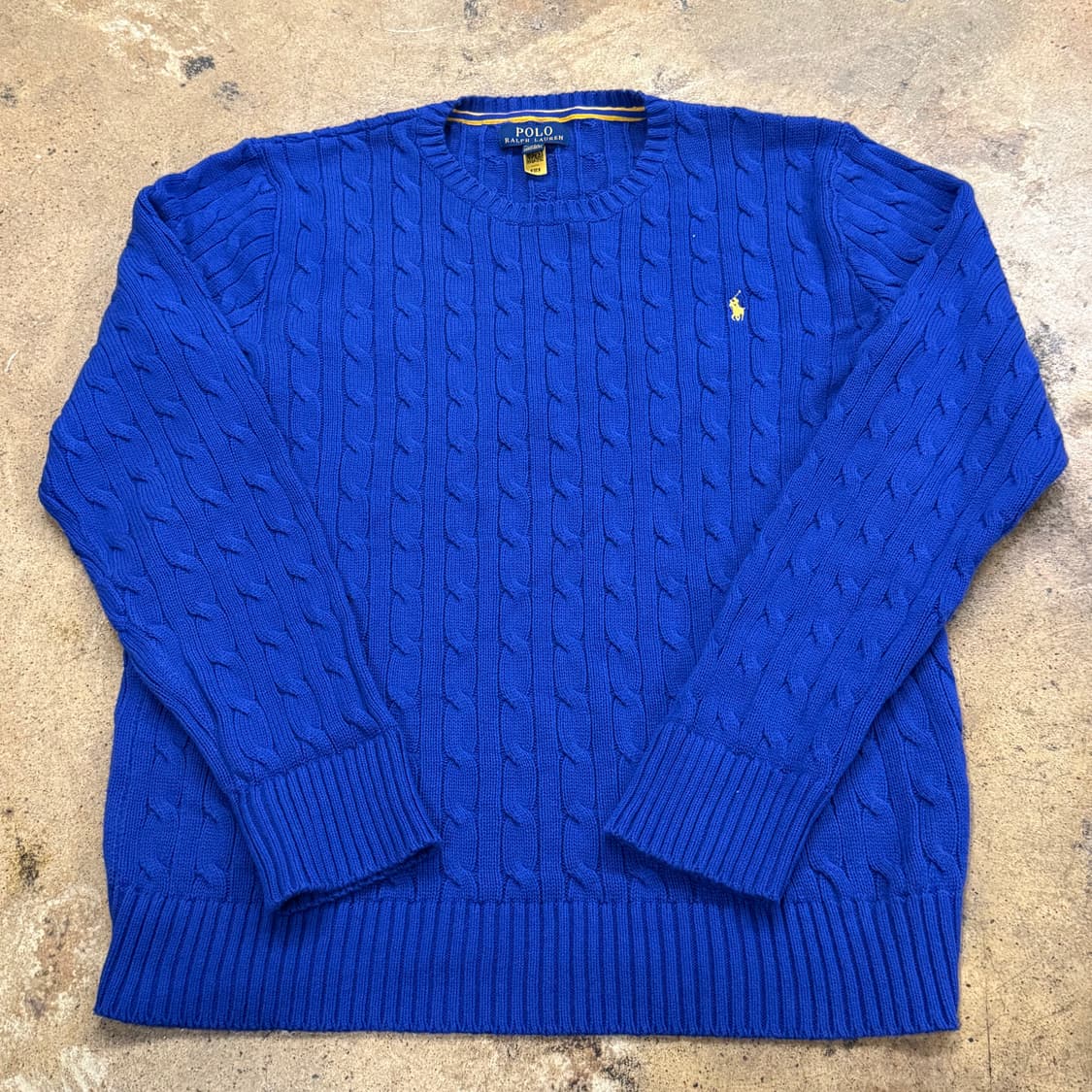 폴로 랄프로렌 블루 꽈배기 니트 상품이미지2