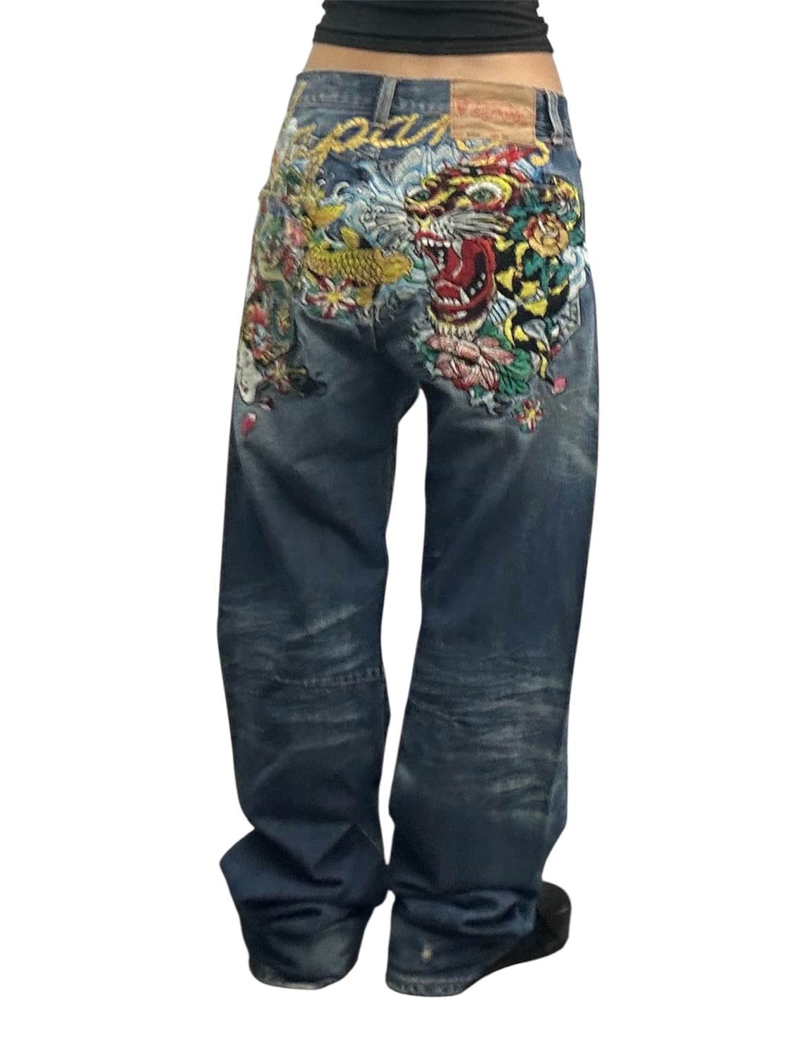 Y2K 에드하디 by Christian Audigier Japan 데님 상품이미지1