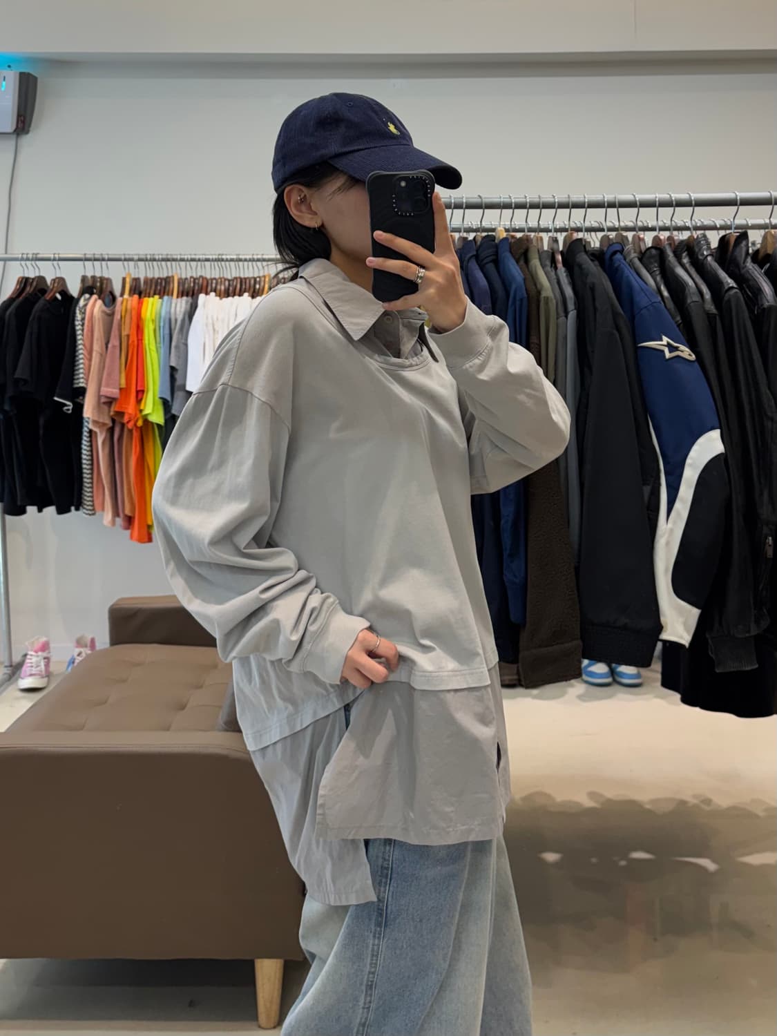 마뗑킴 오버사이즈 레이어드 셔츠 상품이미지8