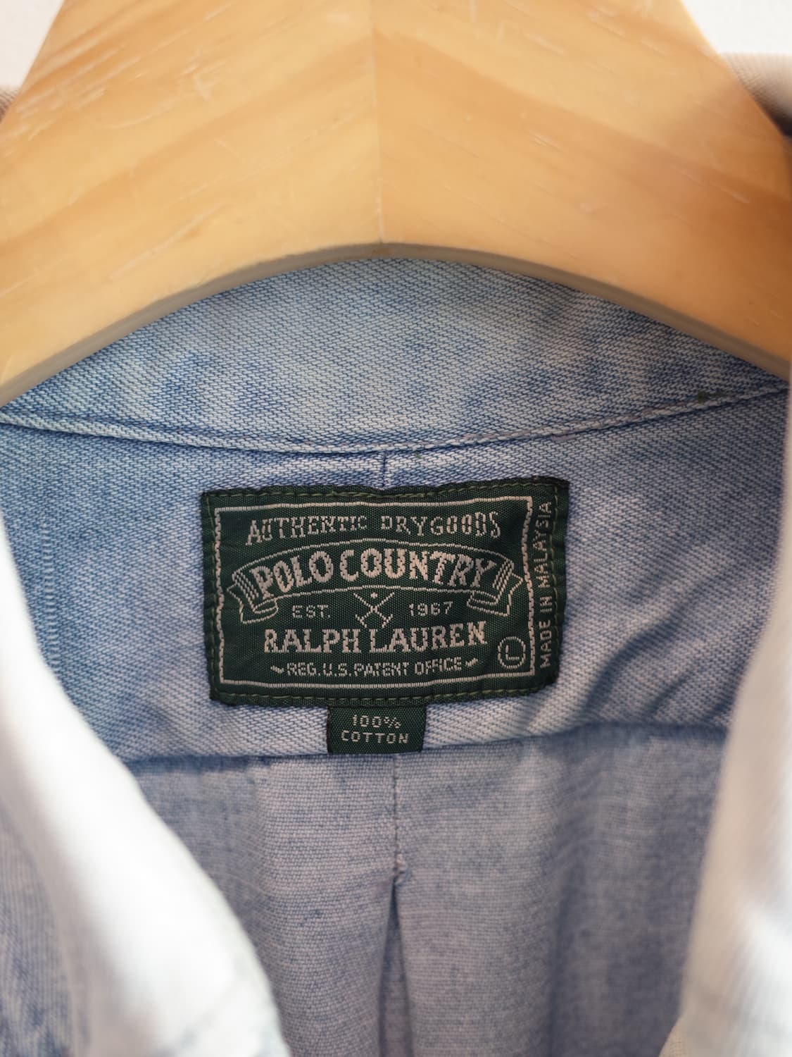 POLO COUNTRY 폴로 컨트리 빈티지 데님셔츠 상품이미지3