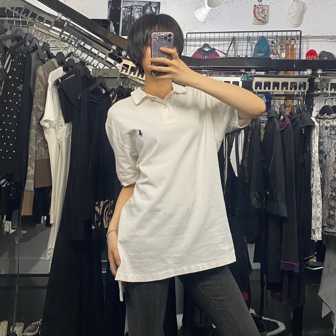 Polo Ralph Lauren 화이트 베이직 로고 반팔 티셔츠 상품이미지9