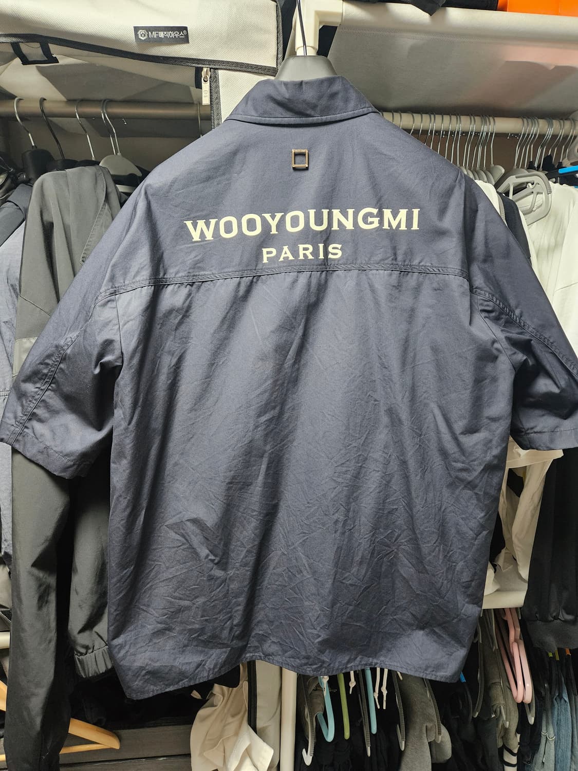 우영미 네이비 반팔 셔츠 48 상품이미지5