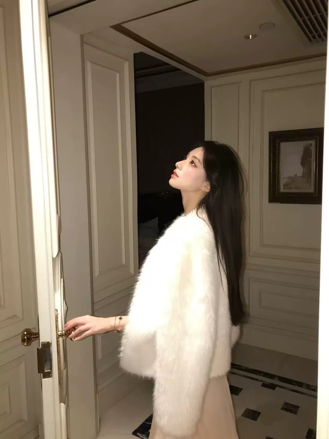 화이트 퍼자켓 상품이미지2