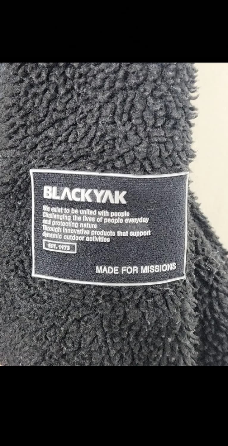 (110) 블랙야크 후리스 후드점퍼 검정 뽀글이 빅사이즈 플리스 자켓  상품이미지4