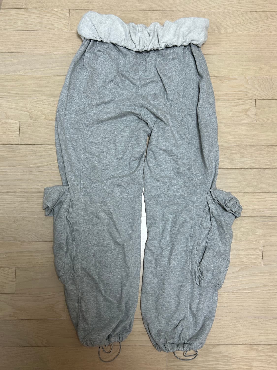 오픈와이와이 open yy 롤드 웨이스트 스웻 카고 팬츠 상품이미지5