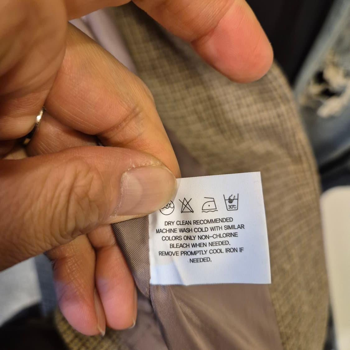 여성-FREE 울 체크블레이져  상품이미지5