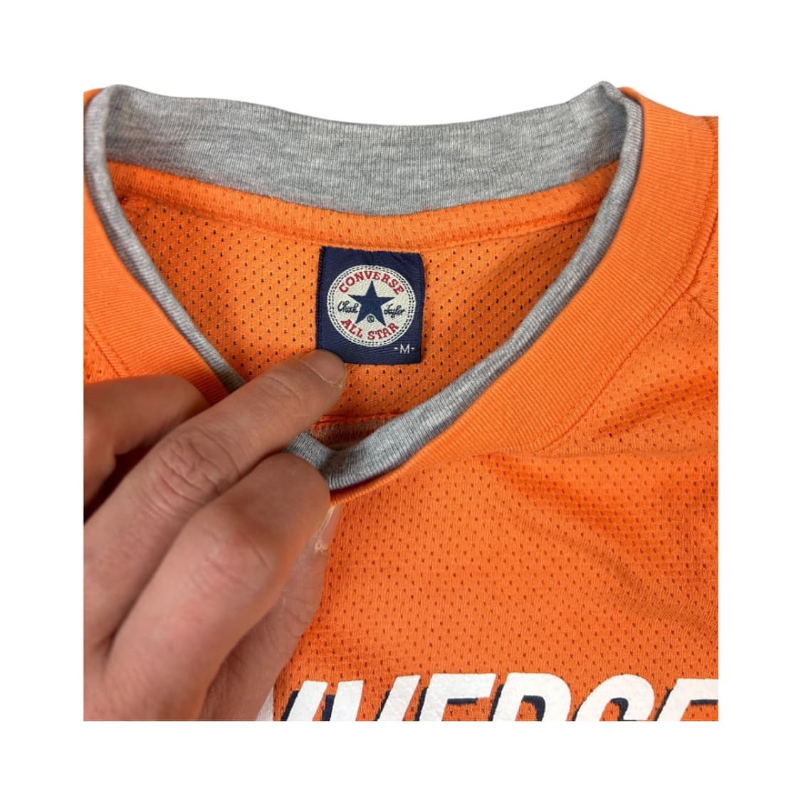 M) 컨버스 레이어드 디테일 메쉬 반팔 티셔츠 T-019 상품이미지3