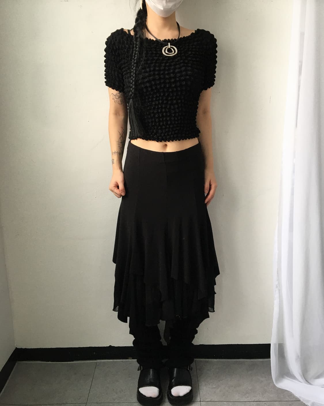 Pleats popcorn top 상품이미지4