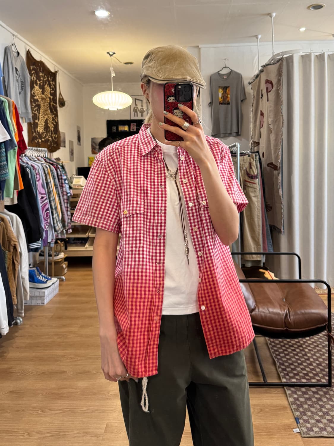 Paul smith 폴스미스 그라데이션 체크 반팔 셔츠 상품이미지2