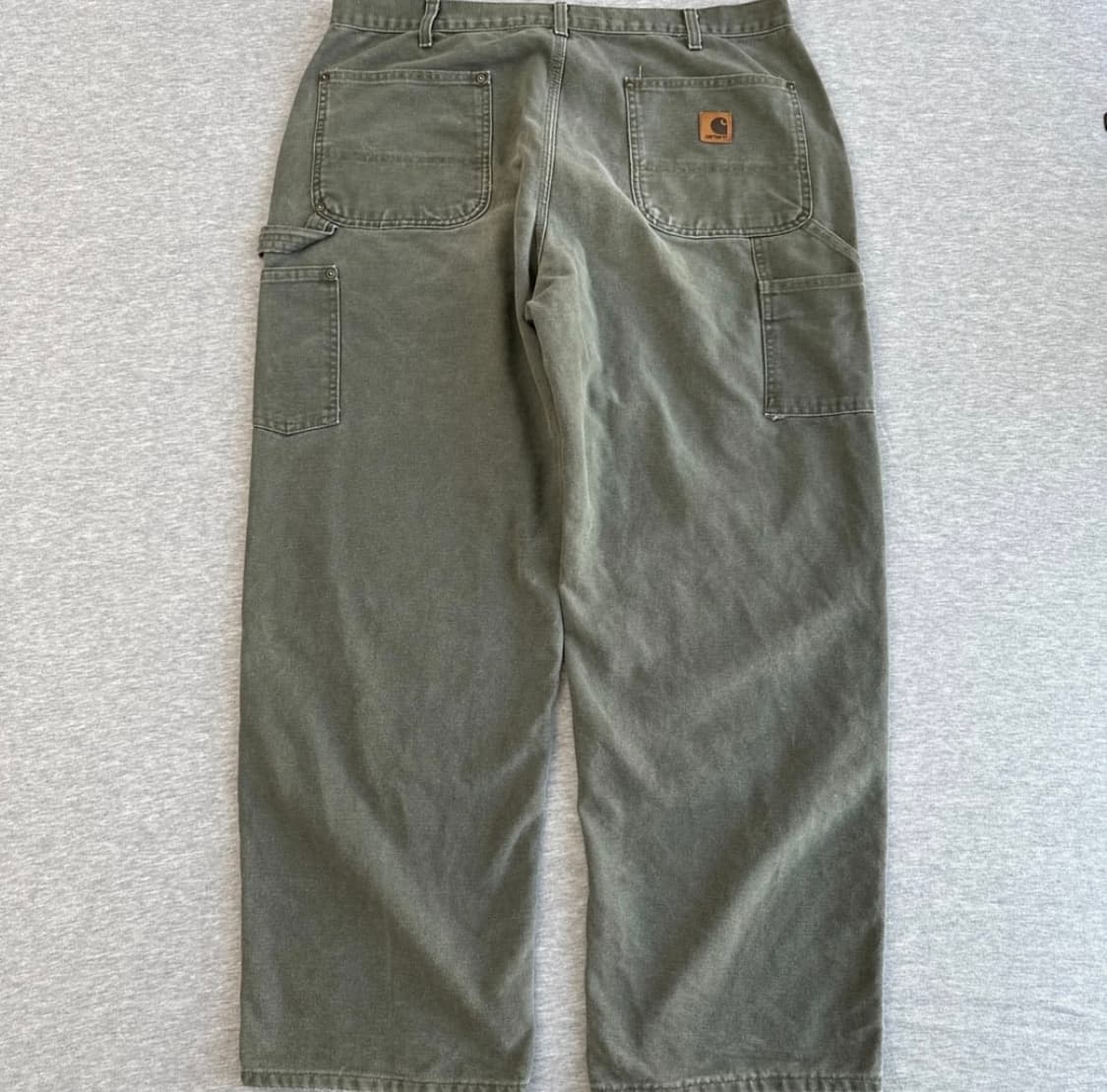 2005년 칼하트 B136 Moss 더블니 카펜더 팬츠 상품이미지4