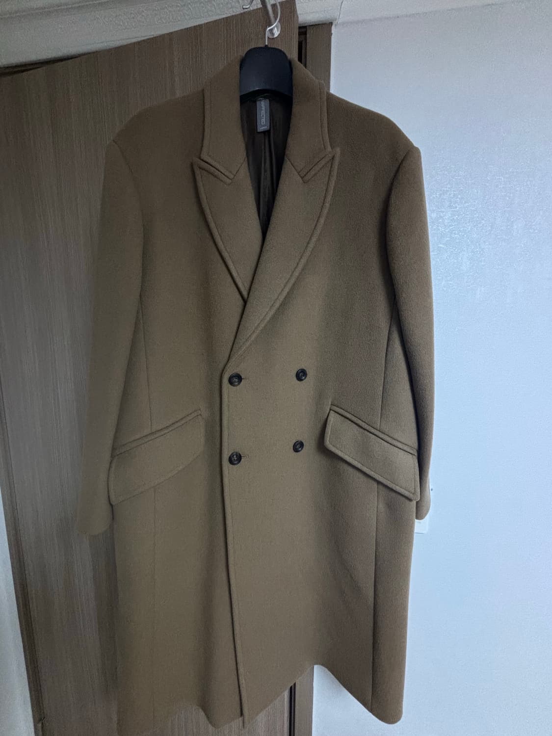 (L) 언어펙티드 오버사이즈 더블 코트 카멜 상품이미지6