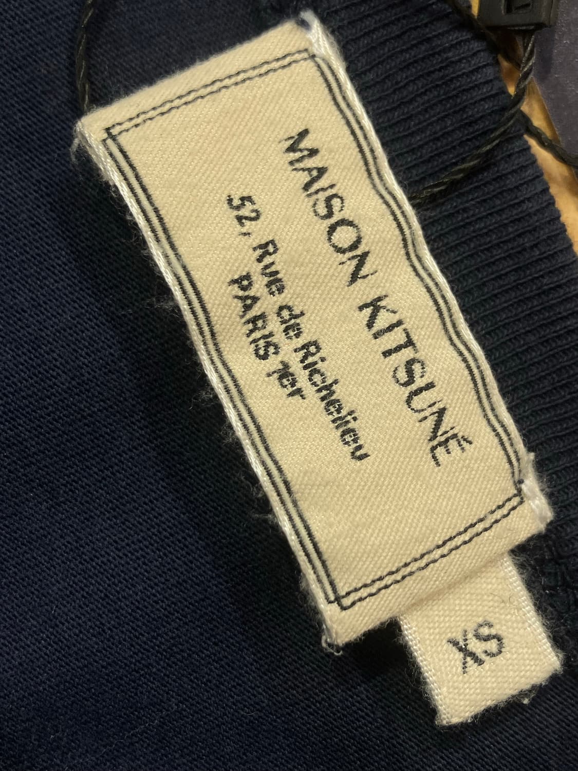 메종키츠네 반팔 티셔츠 네이비 XS #csz2330 상품이미지5