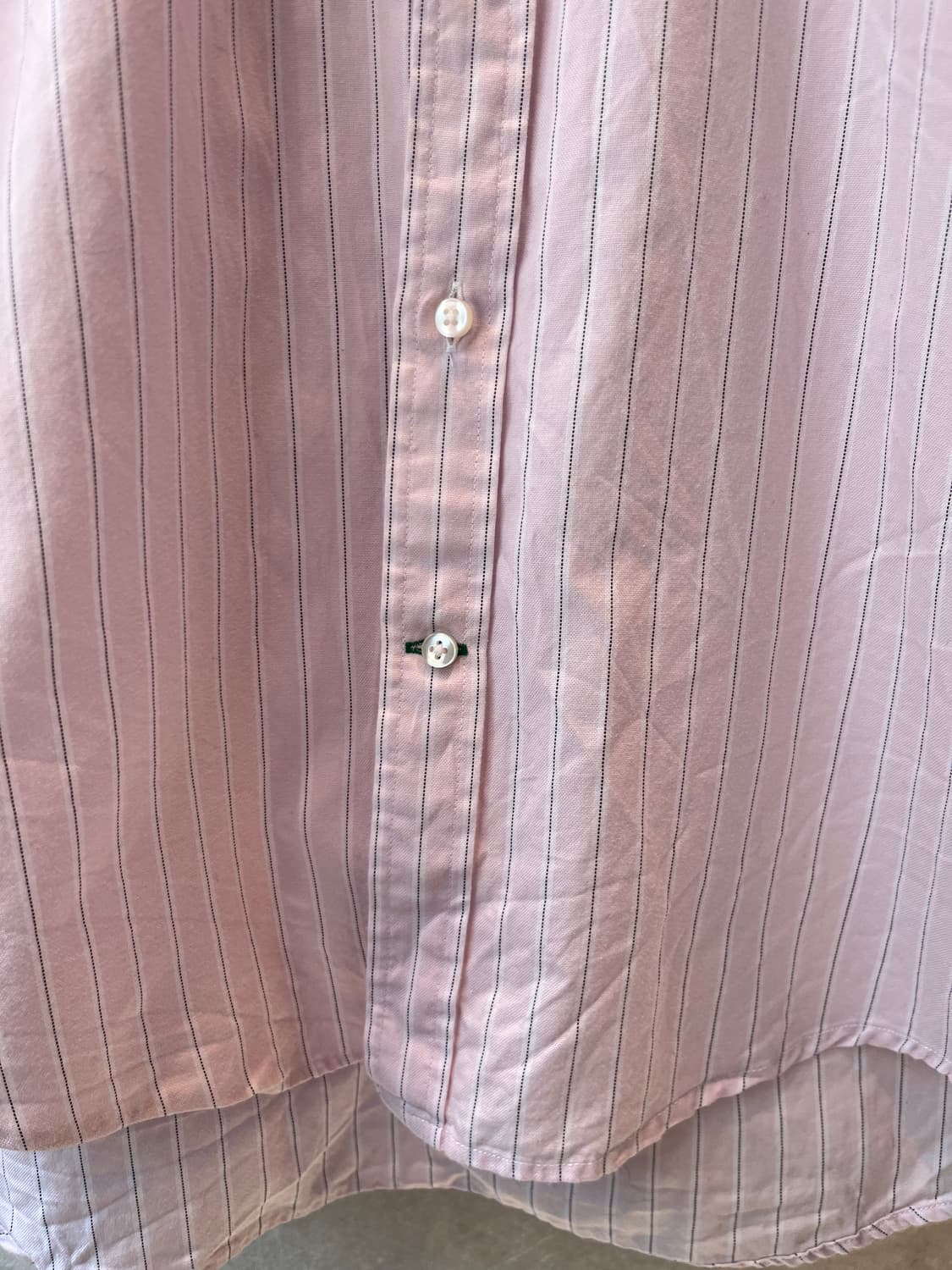 타미 힐피거 핑크 스트라이프 커스텀 핏 셔츠 상품이미지4