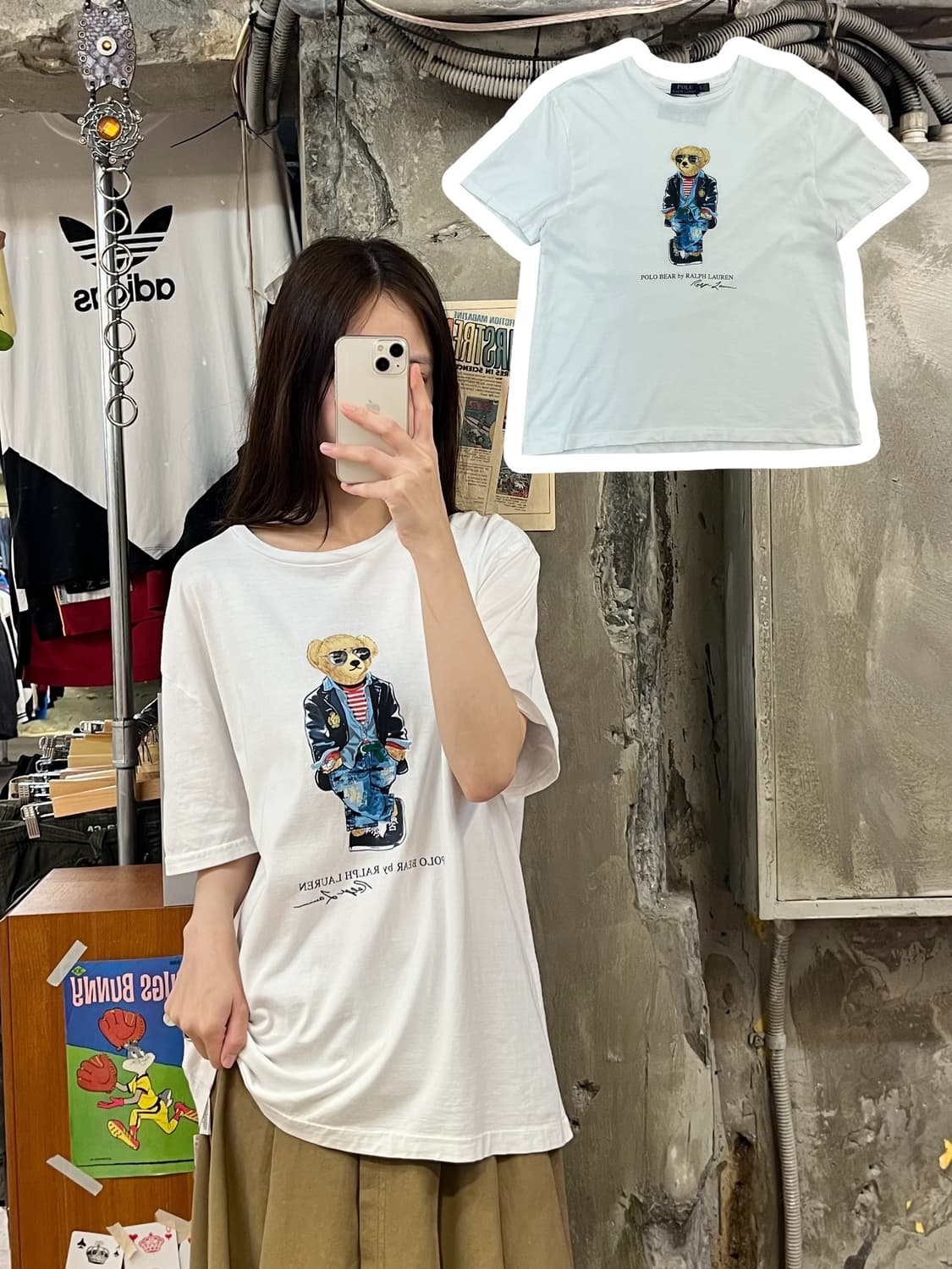 폴로 랄프로렌 베어 반팔티 화이트 XL #csz547 상품이미지1