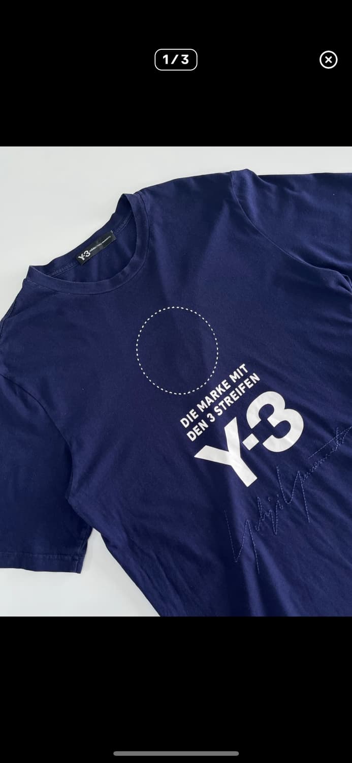 Y-3 요지 야마모토 X adidas tee 상품이미지1