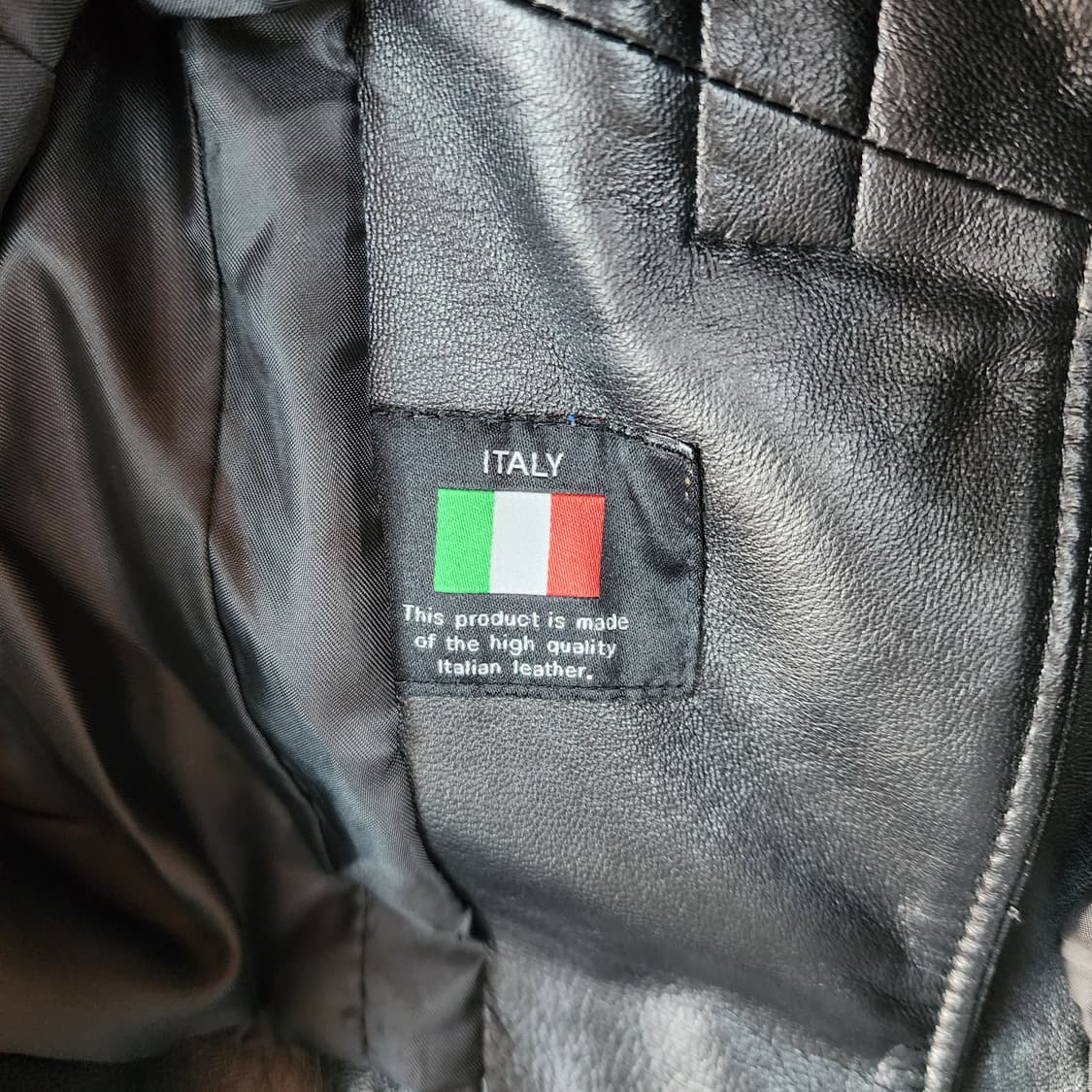 루나코어스 블랙 가죽 라이더 자켓 상품이미지7