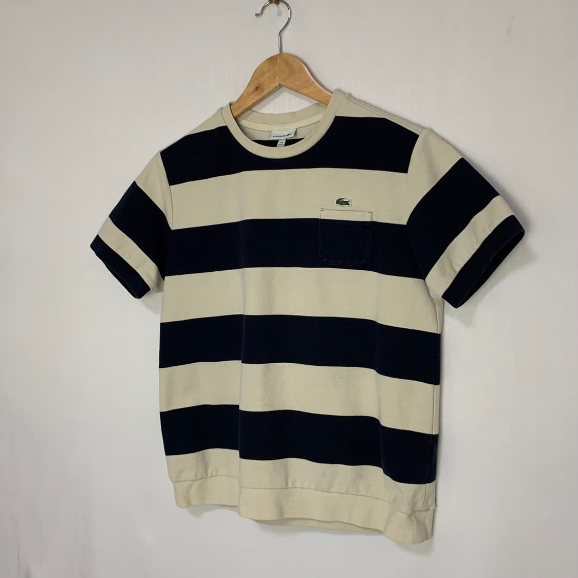 라코스테 키즈 빈티지 볼드 스트라이프 반팔 티셔츠 상품이미지2
