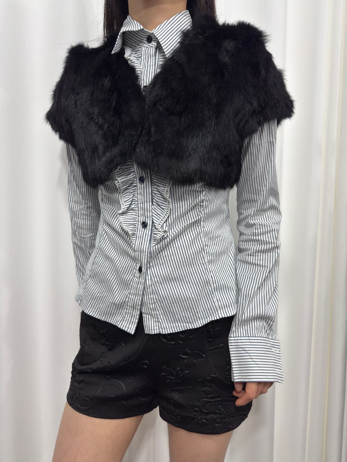rabbit fur bolero 상품이미지2